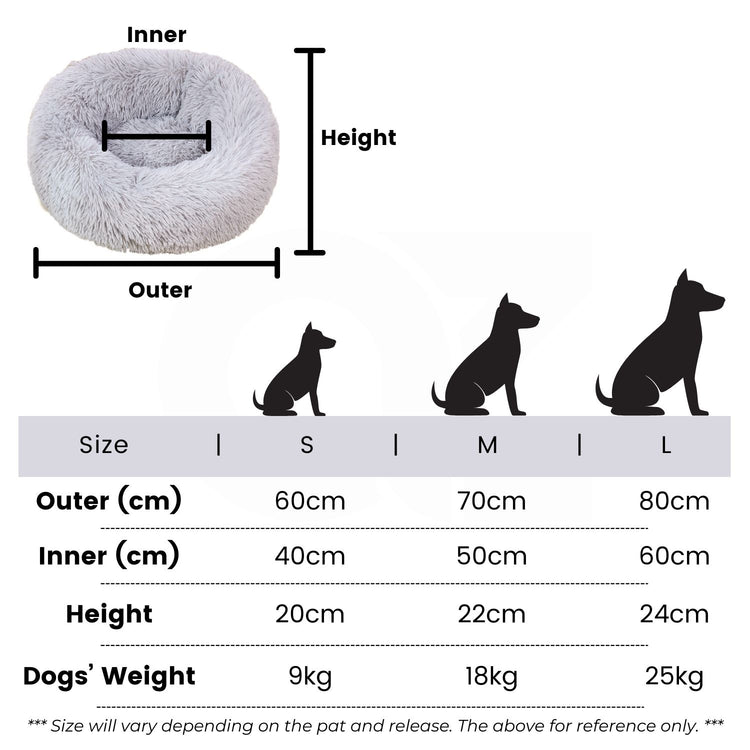 Floofi Pet Bed 80cm (Grey)