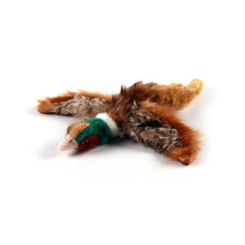 AFP - Dog Plush Toy - Pheasant Squeaky Interactive Small Life Like Bird - Puppy Play