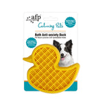 AFP - Dog Bath Time Calming Lick Mat - Suction Duck - Food Treat Feeder