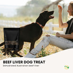 Rooster farm 1Kg Dog Treat Beef Liver Pieces - Dehydrated Australian Healthy Puppy Chew