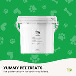 Rooster farm 1Kg Dog Treat Beef Liver Pieces Bucket - Dehydrated Australian Healthy Puppy Chew