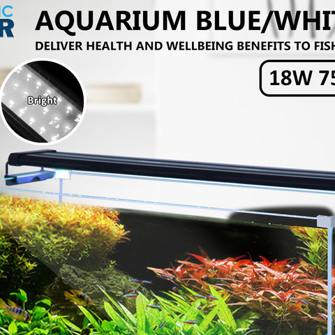 18W Set 2 Aquarium Blue White LED Light for Tank 75-95cm