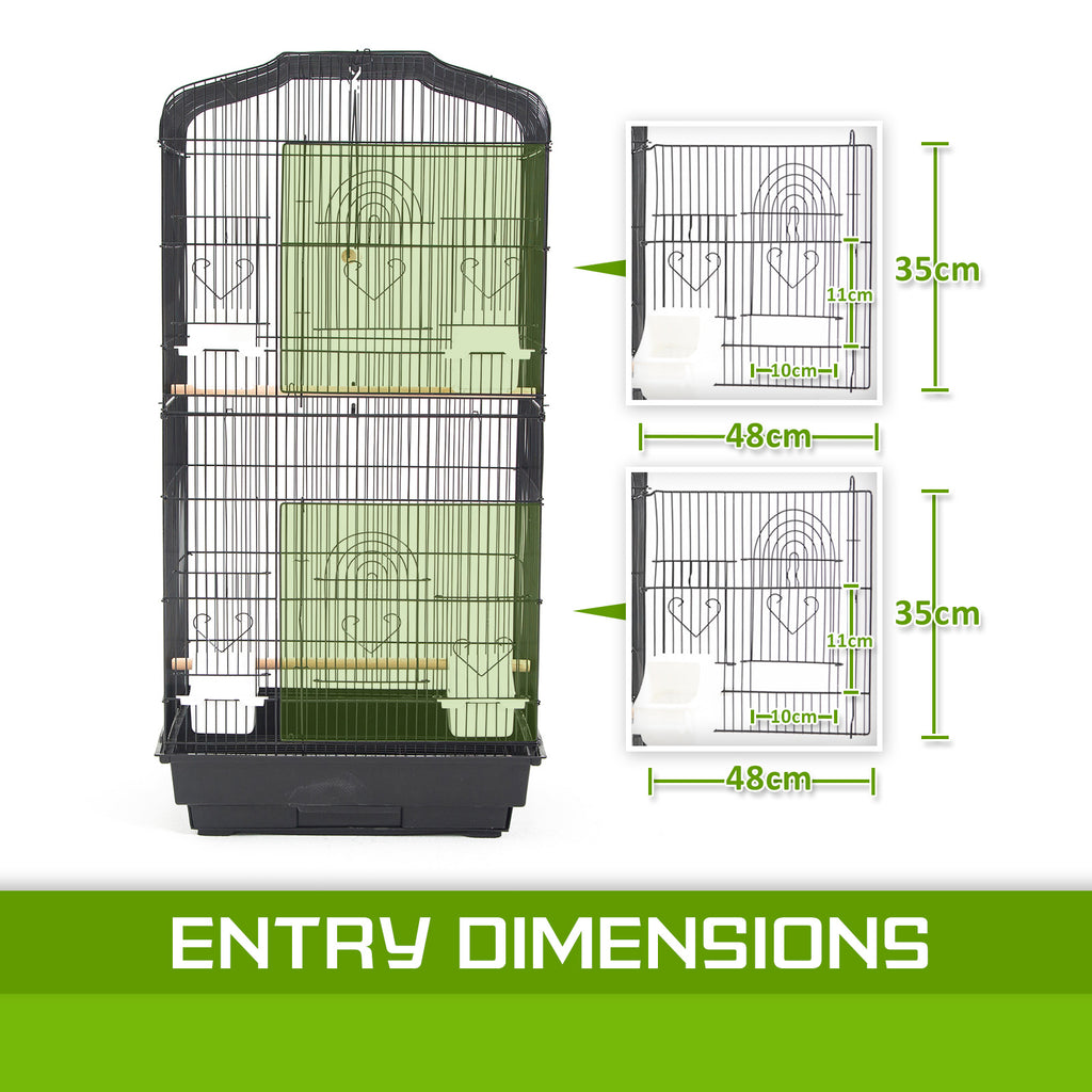 Paw Mate Bird Cage Parrot Aviary Veer 92cm 2IN1 Design