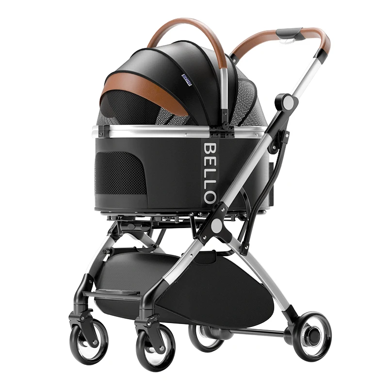 Bello Lux-Black- pet stroller 