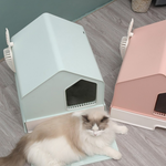 Petwiz Enclosed Cat Litter Box House - Pink