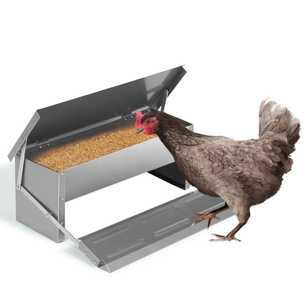 KG 7.5L Garden Farm Automatic Food Storage Box Stand Chicken Feeder Poultry AU