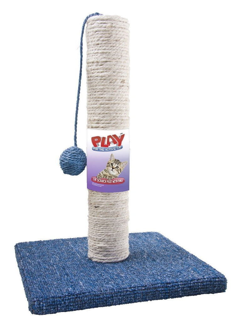 Cat Scratch Pad Post Kitten Scratching Pole Stand With Toy Ball