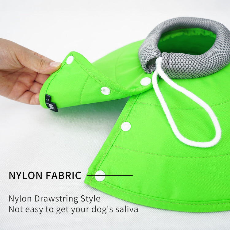 Ondoing Pet Dog Cat Elizabethan Collar Nylon Adjustable Cone Mesh Recovery Rose Sizes XL-L-M-S