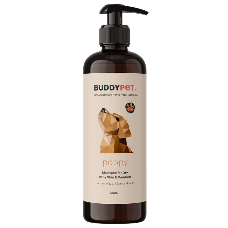 Poppy - Hemp Shampoo for Dry, Itchy Skin 100% Australian hemp-500ml