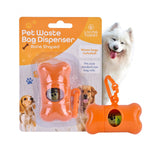 LIVINGTODAY Pet Dog Poop Dispenser and 15 Biodegradable Unscented Waste Bags