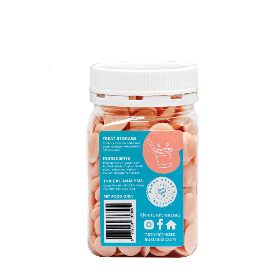 The Pet Project - Natural Treats - Strawberry Yogurt Drops - 250g