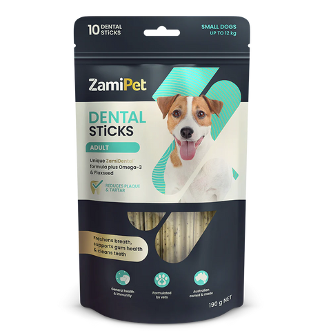 ZamiPet - Dental Sticks - Adult - Small Dogs - 10 Sticks