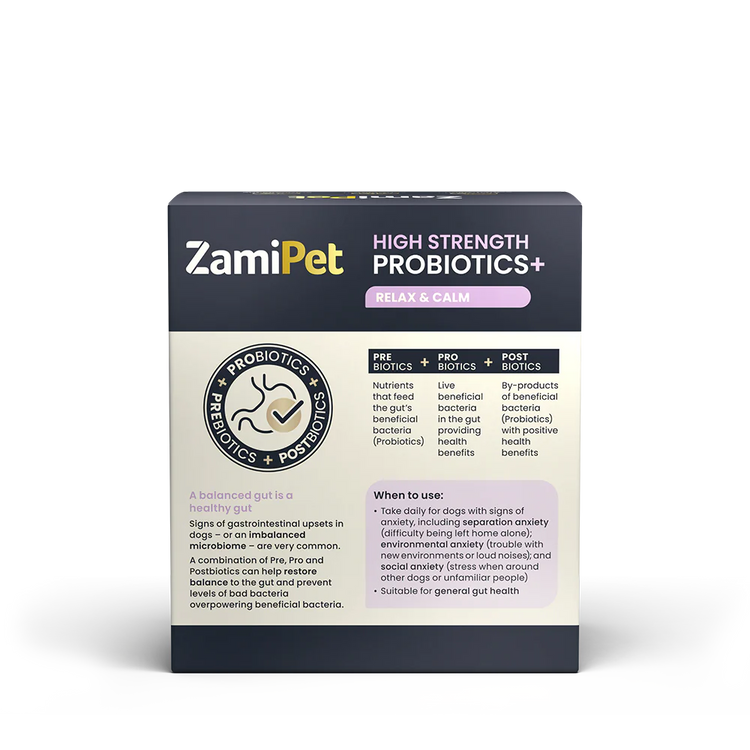 ZamiPet - High Strength Probiotics+ Relax & Calm - 30 x 1.2g Oral Powder