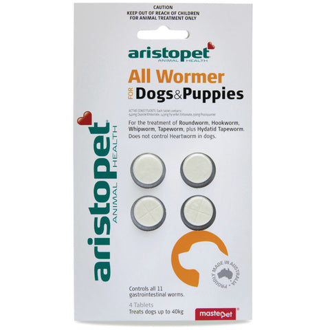 Aristopet - All Wormer for Dogs & Puppies - 4 Tablets