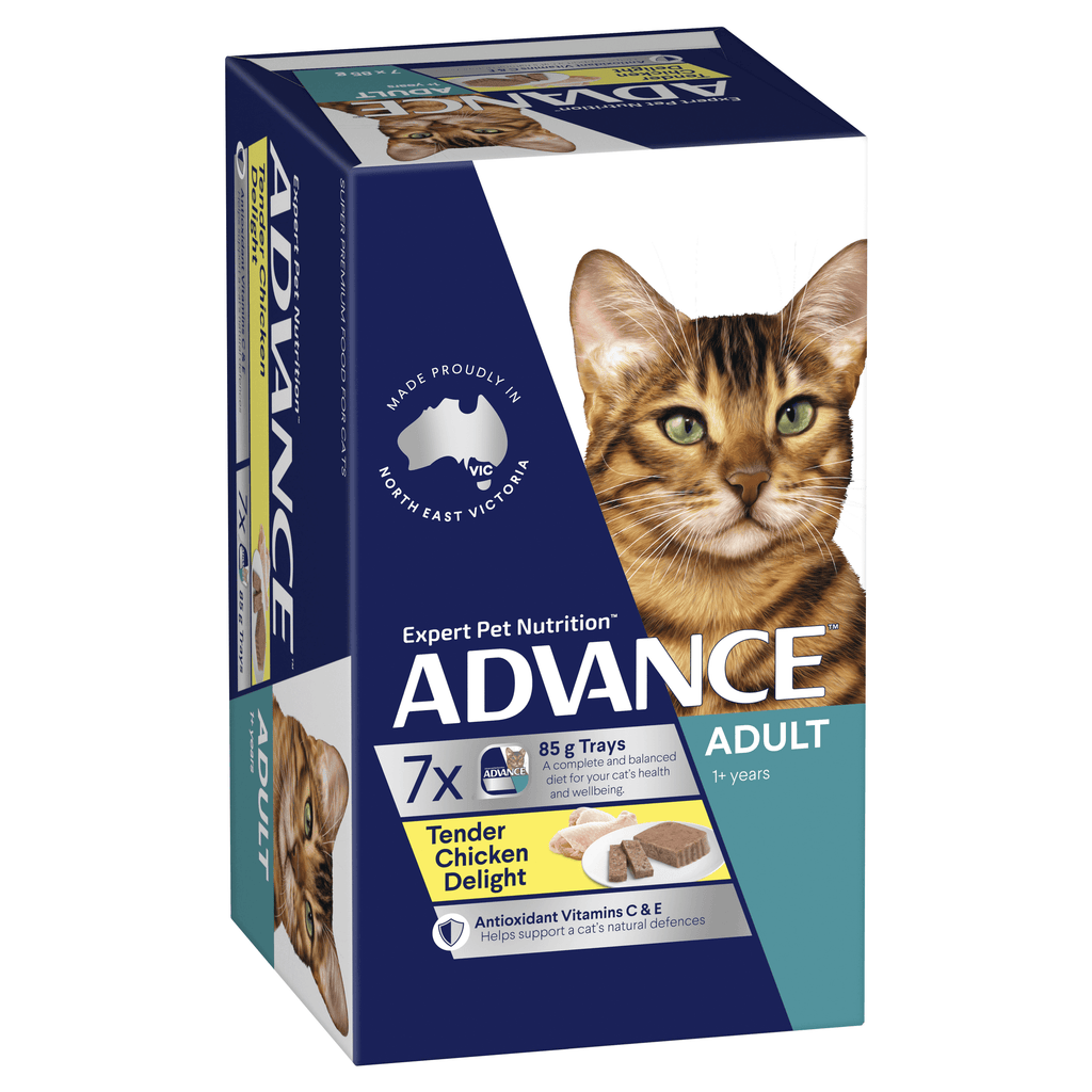 Advance - Wet Food Tray - Adult Cat - Tender Chicken Delight - 7 x 85g