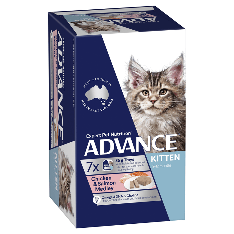 Advance - Wet Food Tray - Kitten - Chicken & Salmon Medley - 7 x 85g