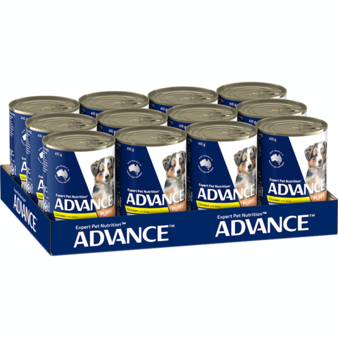 Advance - Wet Food Tins - Puppy - Lamb & Rice - 12 x 410g