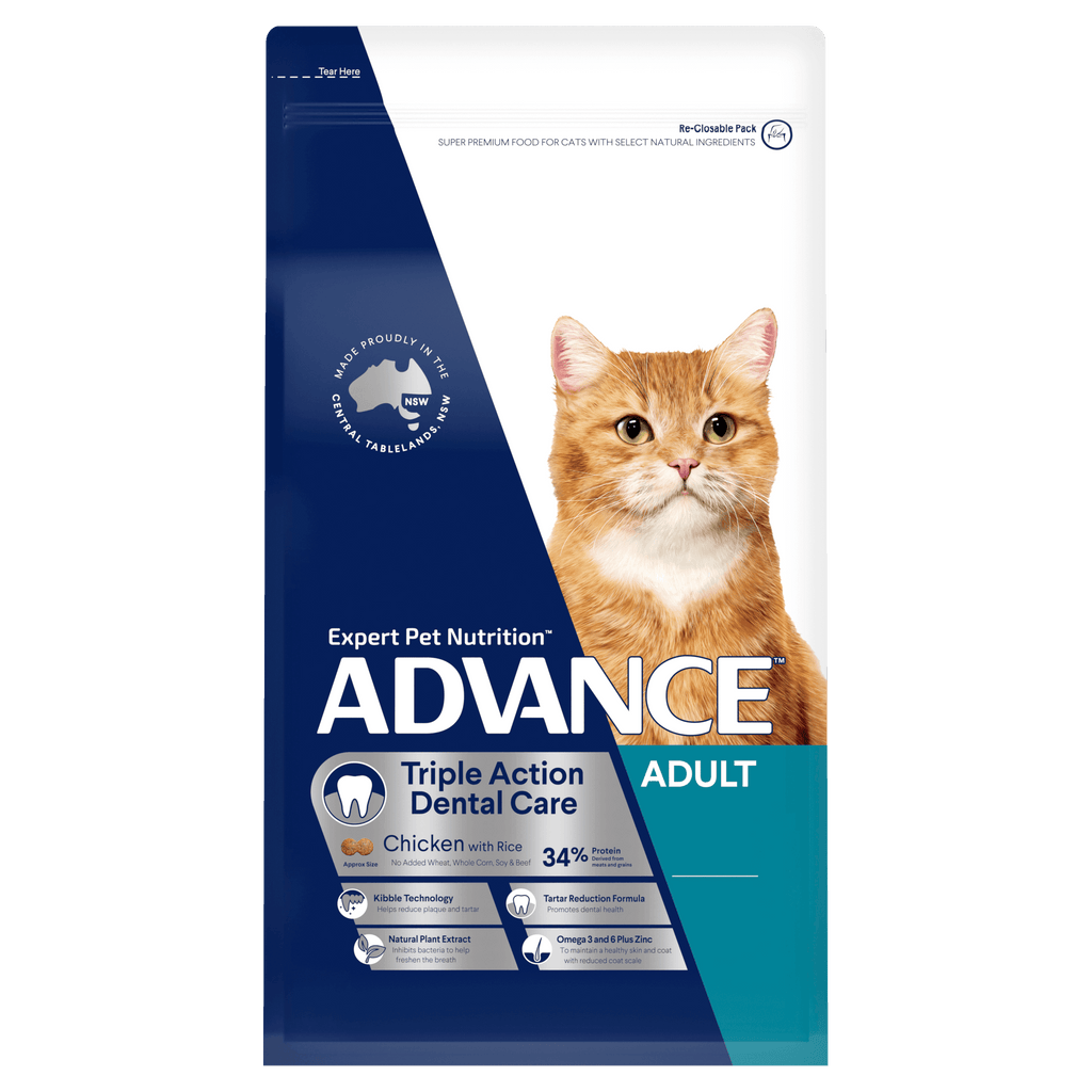 Advance - Adult Dry Cat Food - Triple Action Dental Care - 2kg