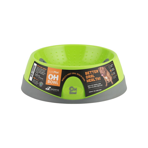 LickiMat - Dog OH Bowl - Green - Large- Medium- Small 
