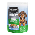 Black Hawk - Wet Food Pouches - Puppy - Chicken & Vegetables - 12 x 85g