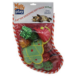 Kitty Play - Christmas Cat - Toy Stocking - 10 Pack