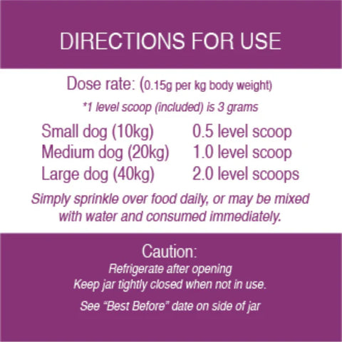 LifeWise - Purple Boost - Immuno-Stimulant  for dogs - 1.08kg-180g