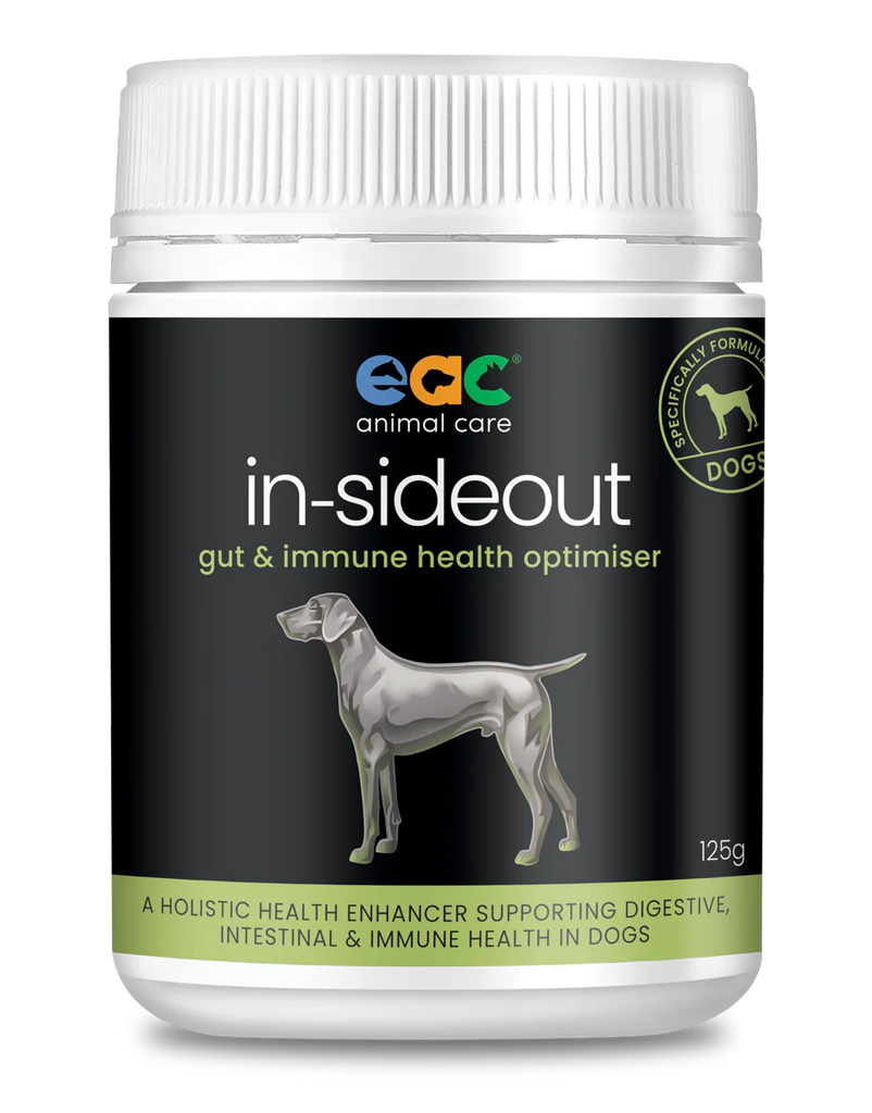EAC Animal Care - In-Sideout Gut & Immune Health Optimiser for Dogs - 250g-125g-40g