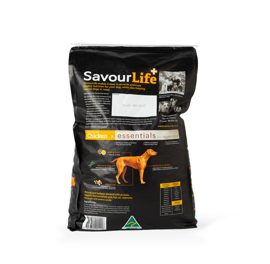 SavourLife - Adult Dog - Essentials - Australian Chicken - 3kg