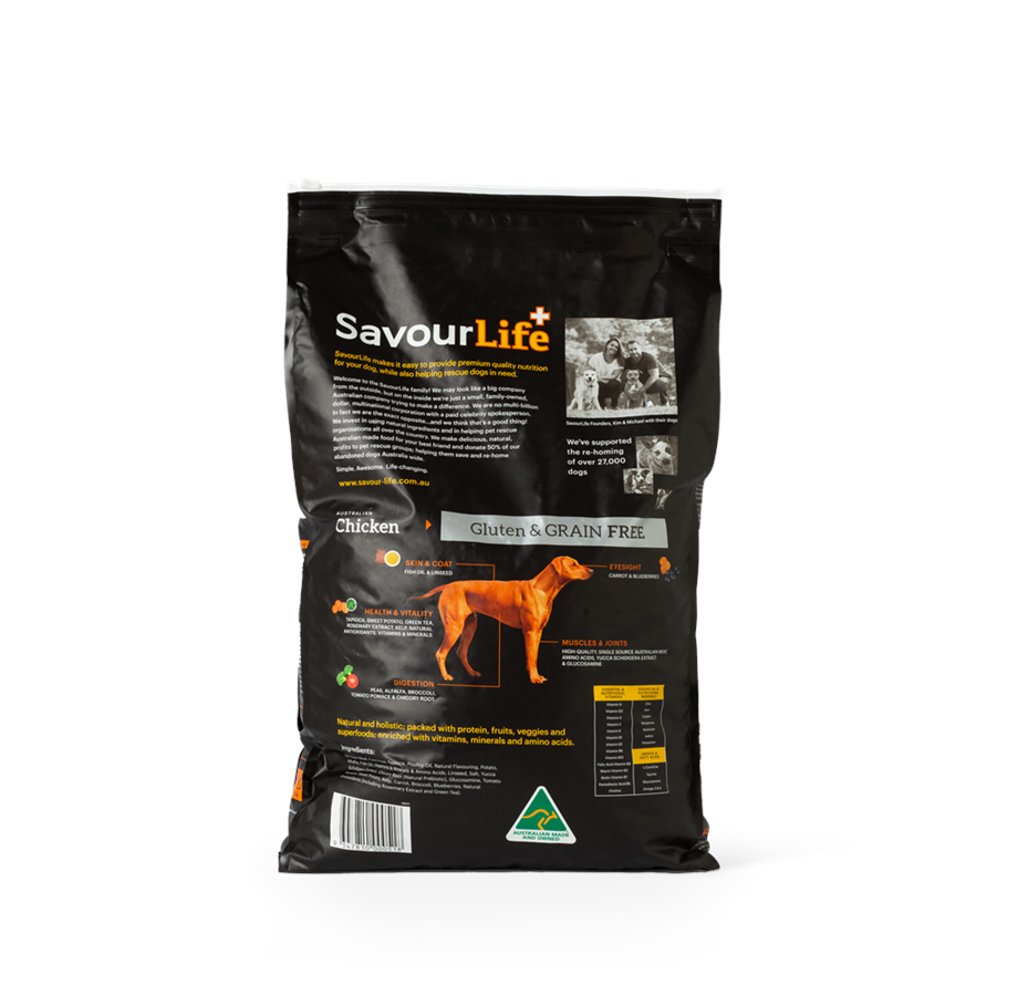 SavourLife - Adult Dog - GRAIN FREE - Australian Chicken - 2.5kg