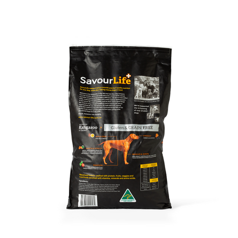 SavourLife - Adult Dog - GRAIN FREE - Australian Kangaroo & Chicken - 2.5kg