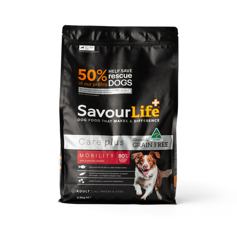 SavourLife - Adult Dog - Care plus - GRAIN FREE - Mobility with Australian Chicken - 2.5kg