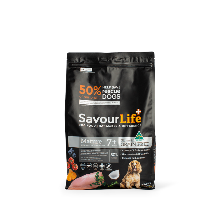 SavourLife - Adult Mature 7+ - GRAIN FREE - Australian Chicken - 2.5kg