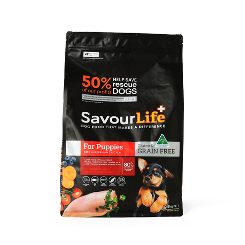 SavourLife - For Puppies - GRAIN FREE - Australian Chicken - 2.5kg