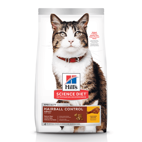 Hill’s - Science Diet - Adult Cat Dry Food - Hairball Control - 4kg