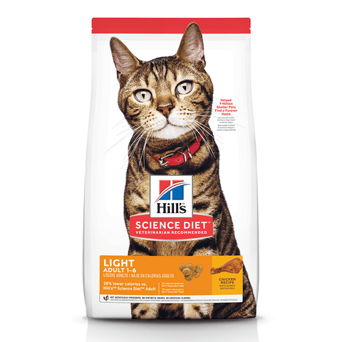 Hill’s - Science Diet - Adult Cat Dry Food (1-6) - Light - 3.5kg