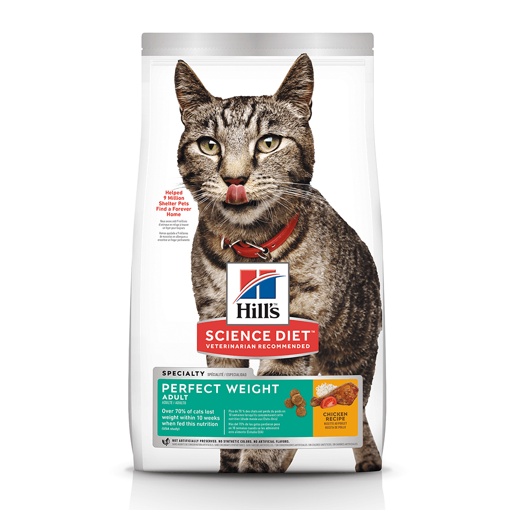Hill's - Science Diet - Adult Dry Cat Food - Perfect Weight - 3.17kg