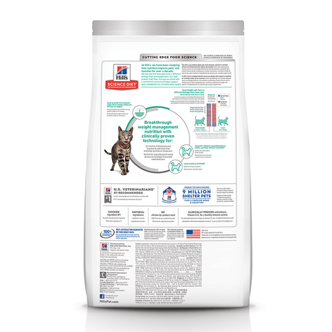 Hill's - Science Diet - Adult Cat Dry Food- Perfect Weight - 1.36kg