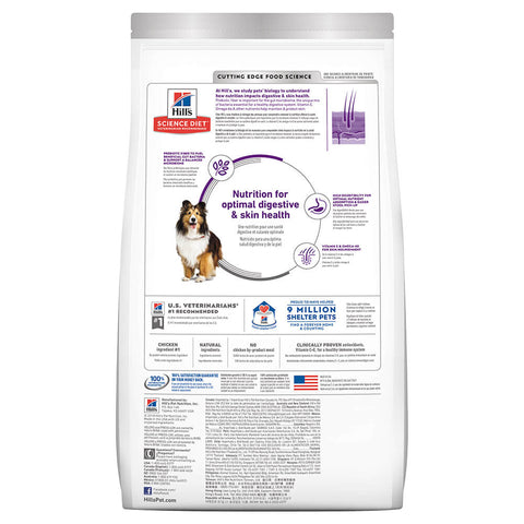 Hill's - Science Diet - Adult Dog Dry Food - Sensitive Stomach & Skin - 12kg