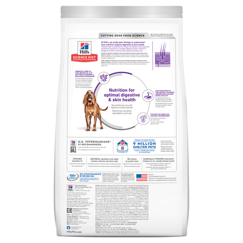 Hill's - Science Diet - Adult Dog - Sensitive Skin & Stomach - Large Breed - 13.6kg
