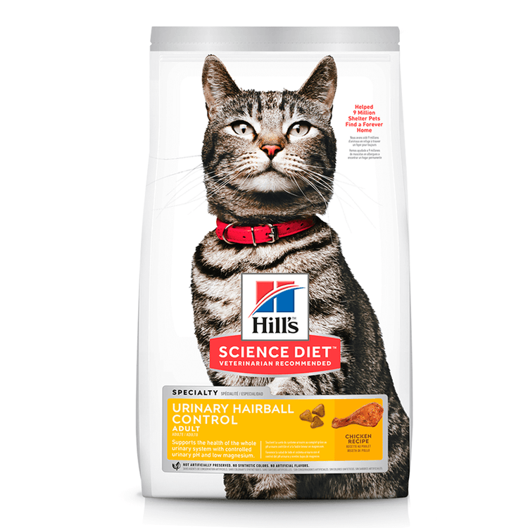 Hill's - Science Diet - Adult Cat Dry Food - Urinary Hairball Control - 1.58kg