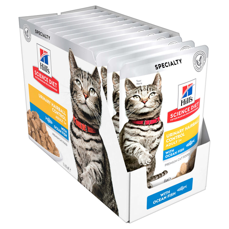 ill’s - Science Diet - Pouches - Adult Cat (1+) - Urinary Hairball Control - Ocean Fish - 12 x 85g