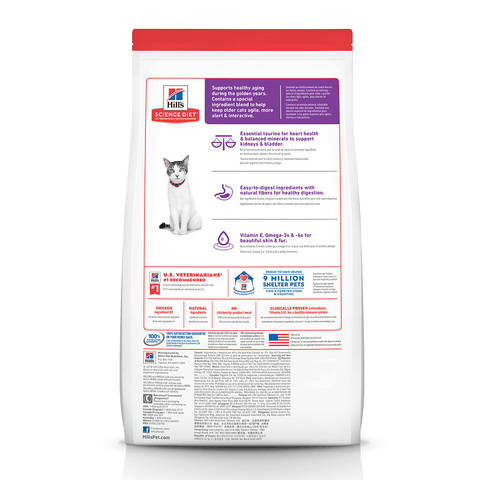 Hill’s - Science Diet - Adult Cat Dry Food (11+) - 3.17kg