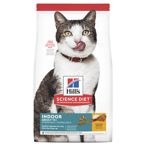 Hill’s - Science Diet - Adult Cat Dry Food (11+) - Indoor - 1.58kg