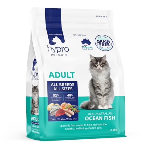 Hypro Premium - Adult Cat Dry Food - GRAIN FREE - Ocean Fish - 2.5kg