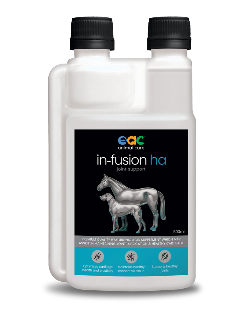 EAC Animal Care - In-Fusion HA Joint Support  for horses, dogs & cats - 500ml-250ml