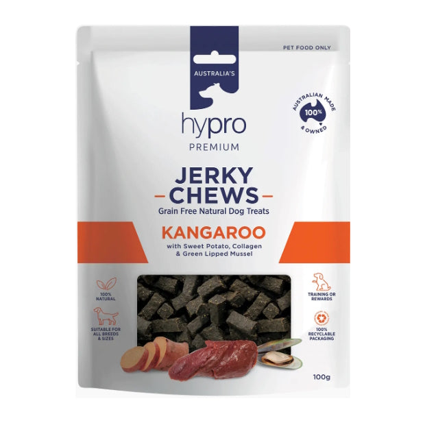 Hypro Premium - Jerky Chews - Kangaroo - 100g
