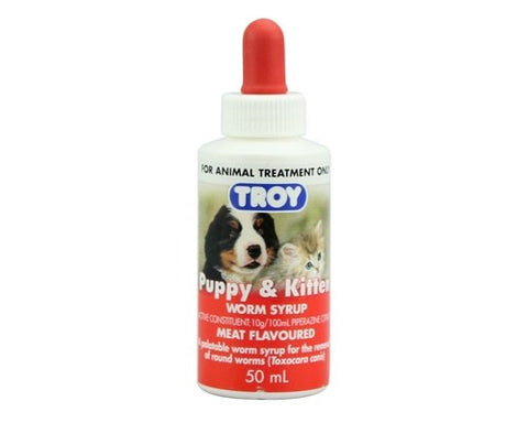 Troy - Puppy & Kitten - Worm Syrup - 50ml
