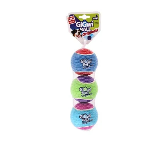 GiGwi - Originals Tennis Ball - Large -Medium-Small-XSmall- 3 Pack