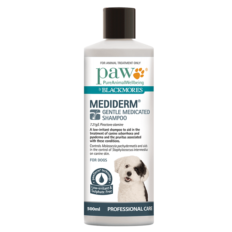 Blackmores: Paw - Mediderm - Gentle Medicated Shampoo - 500ml-200ml