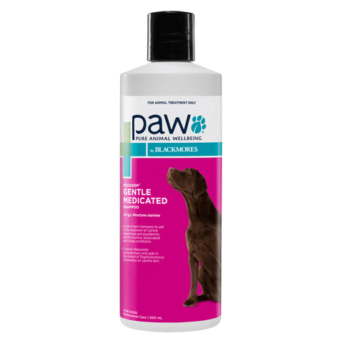 Blackmores: Paw - Mediderm - Gentle Medicated Shampoo - 500ml-200ml